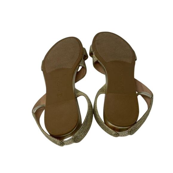Bandolino Kalinar Gold Strappy Wedge Sandals Size 10M - Picture 6 of 9